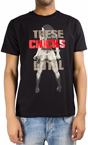 Double Needle Chicks Ain't Loyal Studded Short Sleeve T-Shirt (2XL)