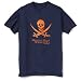 T-shirt - SKULL (NAVY) -XL (PILLOW PACKAGING) 