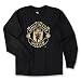 Manchester United Foil Crest LS Soccer T-Shirt (Black)