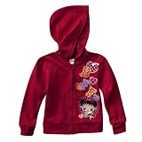 Toddler Girls' KaiLan Red Front Zip Hoodie 4T