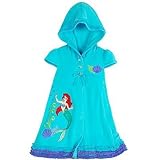Disney Store Ariel The Little Mermaid Hooded Swimsuit Cover Up Swimwear Size XS 4