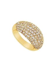 Diamond Ring 14K Yellow Gold - 1.75 CT Diamonds