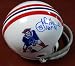 John Hannah Autographed New England Patriots Mini Helmet HOF 91 TriStar #7040986