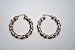 Jewelry : 35X6MM 14K Yellow Gold and Sterling Silver Twisted Back-To-Back Hoops
