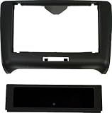AUDI TT 06 ON DOUBLE DIN CD PLAYER/RADIO FACIA/FASCIA SURROUND TRIM FOR FITTING CAR STEREO