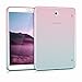 kwmobile TPU Silicone Case Compatible with Samsung Galaxy Tab S2 8.0 - Case Soft Flexible Protective Cover - Bicolor Dark Pink/Blue/Transparent