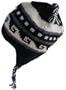 Wool Chullo Fleece Lined Ski Hat Toque with Ear Flaps Winter Knit Beanie Mountaineering Skull Cap