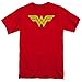 Wonder Woman Classic Logo Symbol Tee (Large, Red)