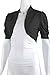 Ollie Arnes Women Basic Short Sleeve Versatile Bolero Shrug Cardigan Junior Plus