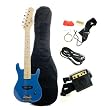 Austin Bazaar Kid's Mini Electric Guitar with Amp Combo - Blue