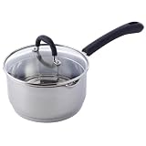 ProCook Gourmet Steel Saucepan & Lids 18cm / 2.4L