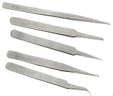 Tweezers Set, Economy 5 Piece Set