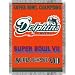 Miami Dolphins Super Bowl Commemorative Woven NFL Tapestry Throw by Northwest (48x60) Miami Dolphins Super Bowl Commemorative Woven NFL Tapestry Throw