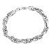 Karat Platinum Textured & Polished Weave Bracelet