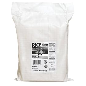 Alter Eco White Jasmine Rice, Scented Thai Grains, 11-Pound Bag