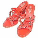 (�g�b�Y)TOD'S �x���g�N���X�f�U�C���t�����`�T���_�� XXW0HQ04010R30C608 �L������ UK�T�C�Y36.5 ���s�A���i