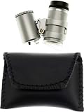 SE Mini UV Pocket Microscope, 45x, LED Illuminated, Storage