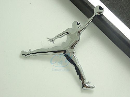 2pcs NBA mascot fans Car metal Decal Emblem Sticker badge 3D Logo Chrome