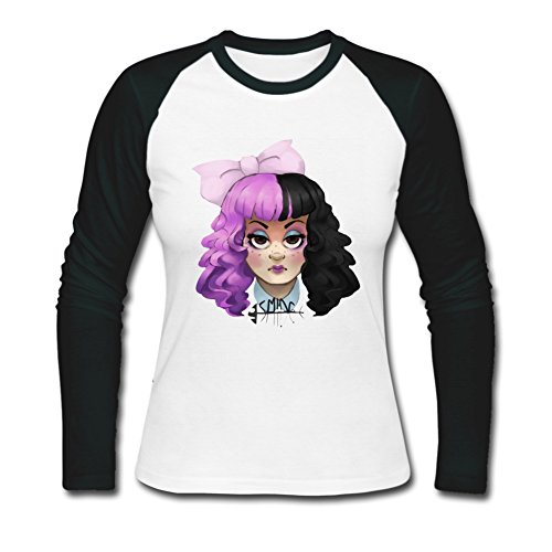 Women's Melanie Martinez Long Sleeve Diy Customize Logo Baseball Tee