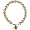 Key to My Heart Peach Pink Cultured Pearl Charm Bracelet in 18k Yellow Gold Overlay Sterling Silver (7