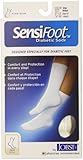 JOBST Sensifoot, Diabetic Crew Sock, White, Medium