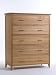 Sherwood 5 drawer chest in natural ash