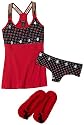 Rocawear Women's Boxed Suspender Tank & Cheeky With Footie Slipper Set