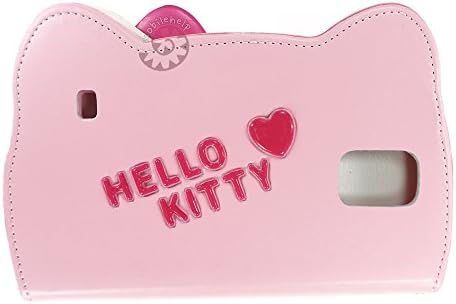 HELLO KITTY Face Flip Case for Samsung Galaxy S5 Strap included Wallet Cover (Baby Pink)