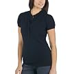 Merona® Short-Sleeve Ruffled Polo - Ebony