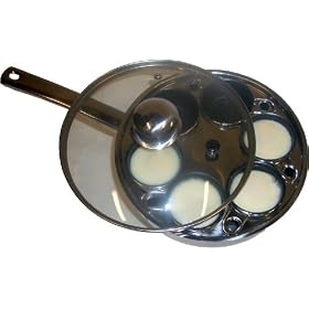 Excelsteel 18/10 Stainless 6 Non Stick Egg Poacher