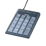 バッファローコクヨサプライ BUFFALO USB2.0Hub付テンキーボード USB接続 ブラック BTKU2H02BKA