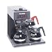 BUNN 13300.0013 VP17-3BLK3L Pourover Commercial Coffee Brewer with Three Lower Warmers, Black