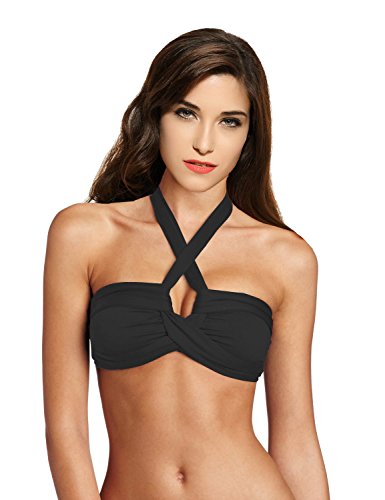 Ebuddy Women's Goddess Bandeau Swimwear Bikini Set Include Top and Bottom