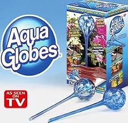 Aqua Globes AG011706 Glass Plant Watering Bulbs - 2 Pack
