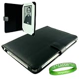 Amazon Kindle Accessories Kit for Amazon Kindle 2 Reading Device With A Kindle 2 Executive Leather Cover Jacket + Vangoddy tm, Live * Laugh * Love Wrist Band!!!