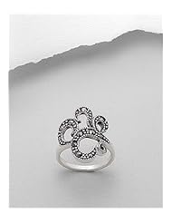Marcasite Ring In 92.5 Sterling Silver