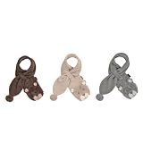 Sterntaler Baby Winter Scarf Bear with Velcro Fastener Brown, 70 cm/0-12 mth- available in different colour and sizes