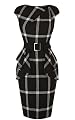 Graphic Check Dress