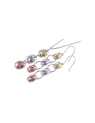 Nickel Free Sterling Silver Pendant & Earring Sets 5 Toned Matching Set