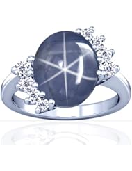 Platinum Oval Cut Blue Sapphire Fana Designer Ring