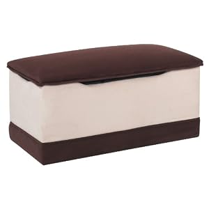 Deluxe Toy Box - Beige and Chocolate
