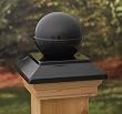 4x4 Black Ball Post Cap [CAPITOL CITY LUMBER]
