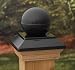 4x4 Black Ball Post Cap [CAPITOL CITY LUMBER]