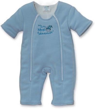 Baby Merlin's Magic Sleepsuit 6-9 months - Blue Microfleece by Baby Merlin Company