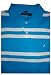 Men's Nautica Polo Shirt Torqouise & White Striped Many Sizes Available