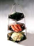 Stainless Steel Three Tier Hanging Fruit / Vegetable Rack