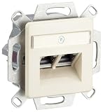 Produkt-Bild: KOPP SB 9201.0008.0 Netzwerkdose CAT6 2x getrennte