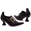 Womens Sexy Black Shoes Oxford Witch Shoes Costume Accessory 3 Inch Heel Black