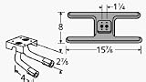 'Burner Asmby, H Twn 1.25 , Ci, 15.875 X 8; B-M'