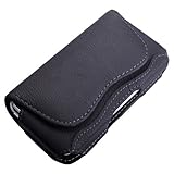 MobiMan® Premium- Genuine Leather Horizontal Punch Case with Belt Clip for ....
